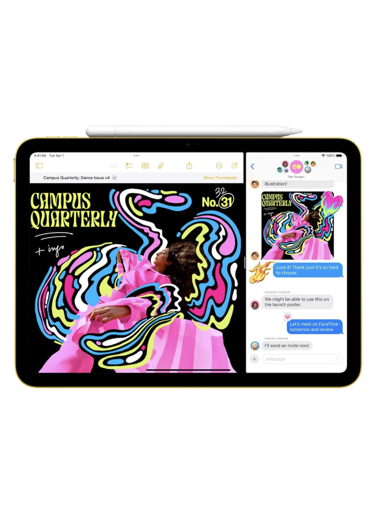 Apple -11-inch iPad  A16 chip with Wi-fi-128 GB, Silver — photo 4 sur 7